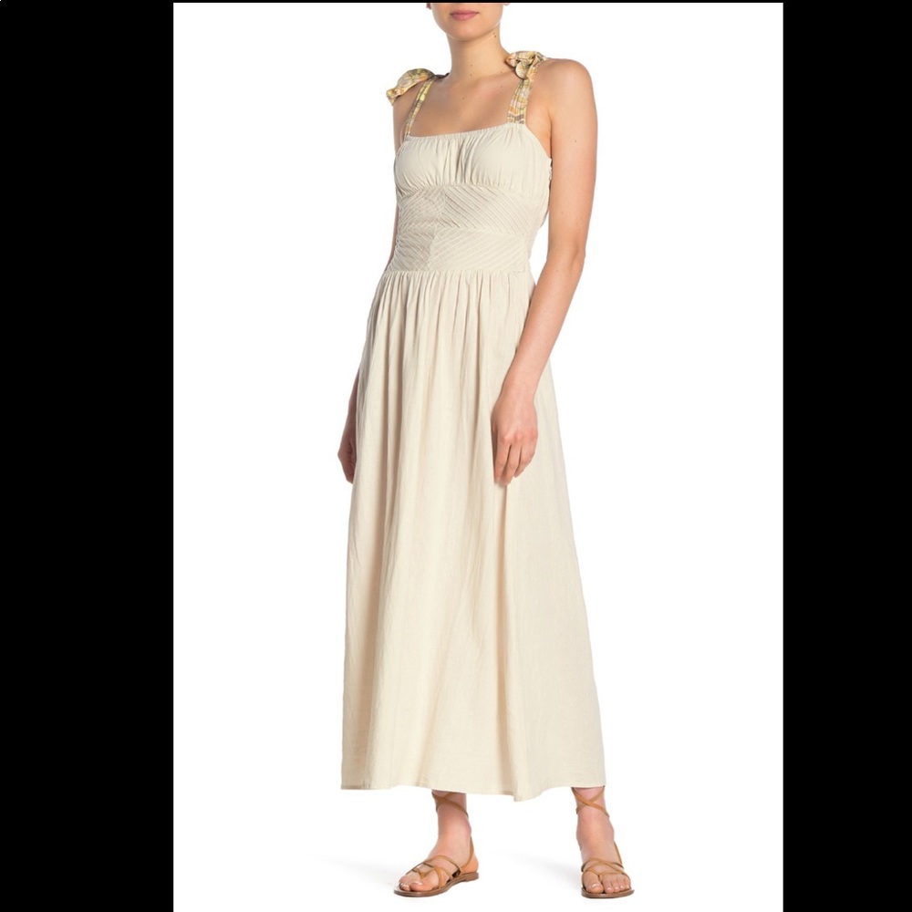 Free people santorini printed-strap maxi dress